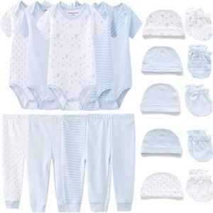 Unisex Baby Layette Essentials Giftset Clothing Set 19-Piece - 9M